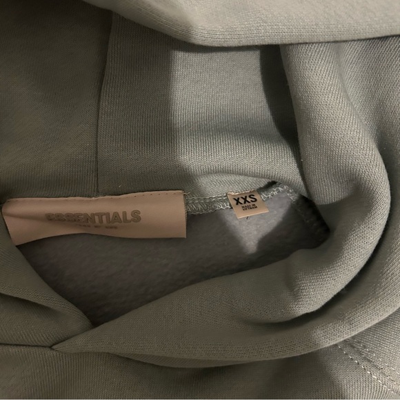 Essentials Pullover Hoodie in Dusty Blue-Grey - Picture 4 of 5